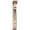 Ekena Millwork Merced Slat Smooth Bracket w/ Offset Brace, Douglas Fir, 5 1/2"W x 28"D x 40"H BKT0604X28X40MRC06SDF - alternate 4
